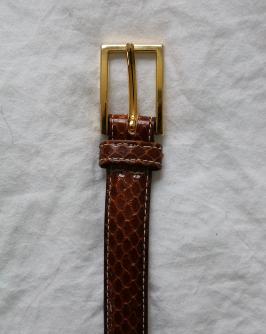 Vintage Snakeskin Belt